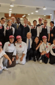 Celebrazioni una cena in rosa